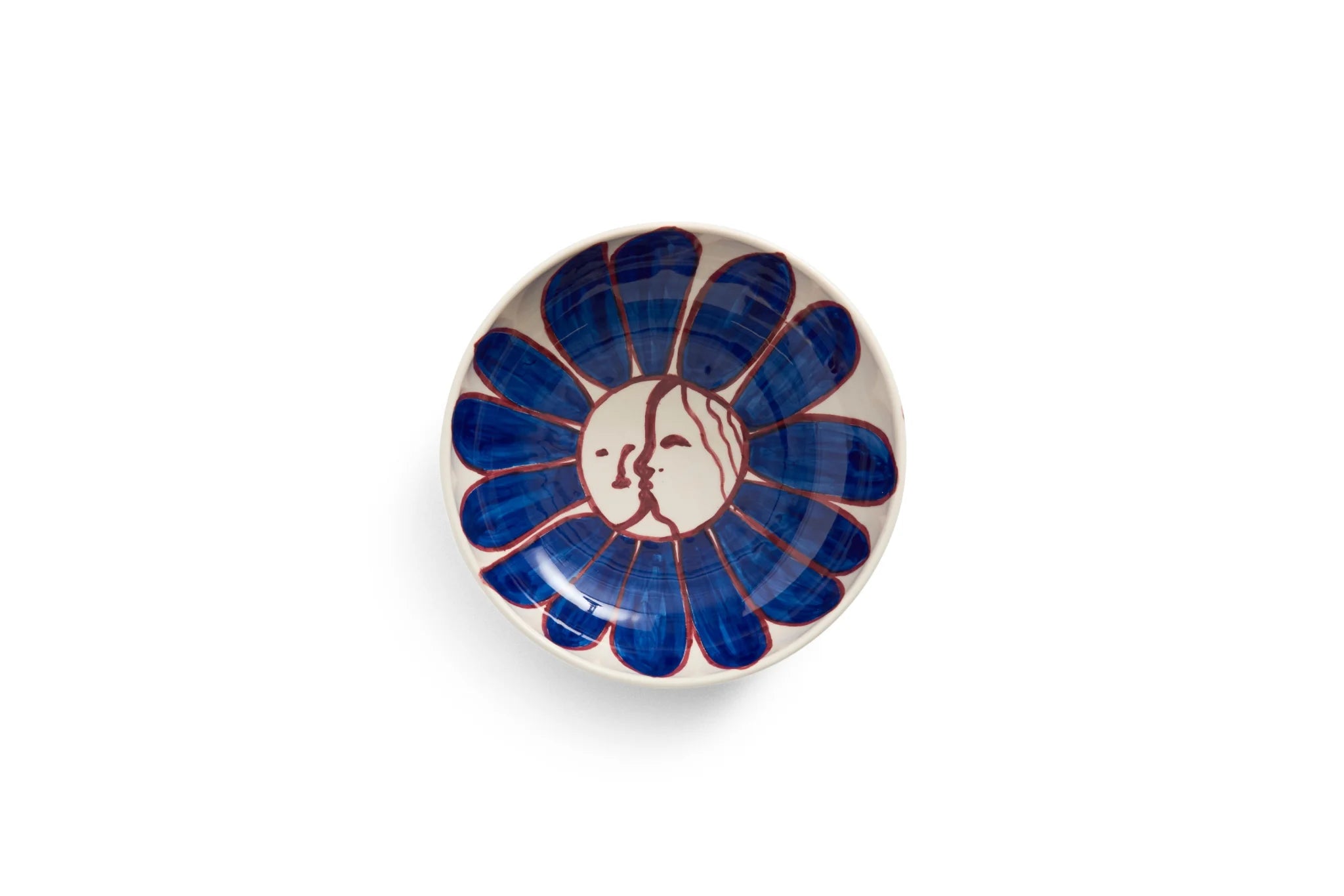 Hay Design Kom La Pittura - Deep Blue Flower Ø18 cm