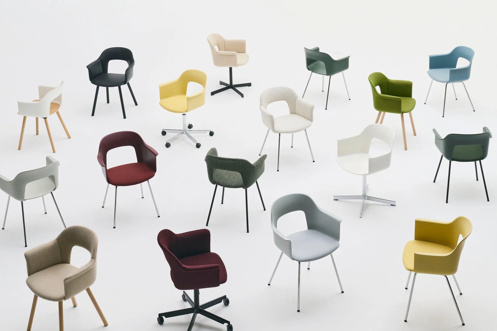 Hay Design Layout Armchair 222 zwart eiken