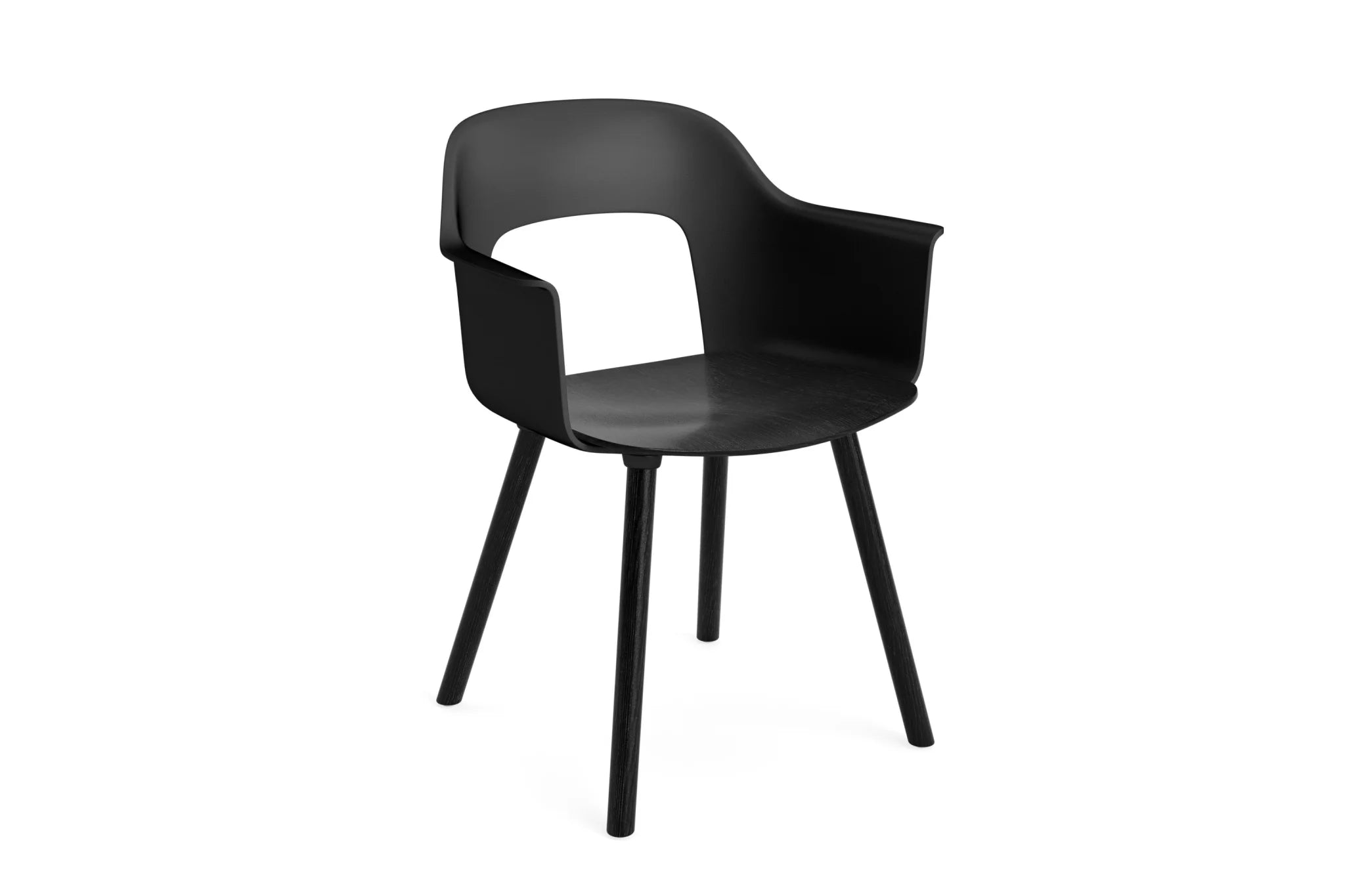 Hay Design Layout Armchair 222 zwart eiken - black
