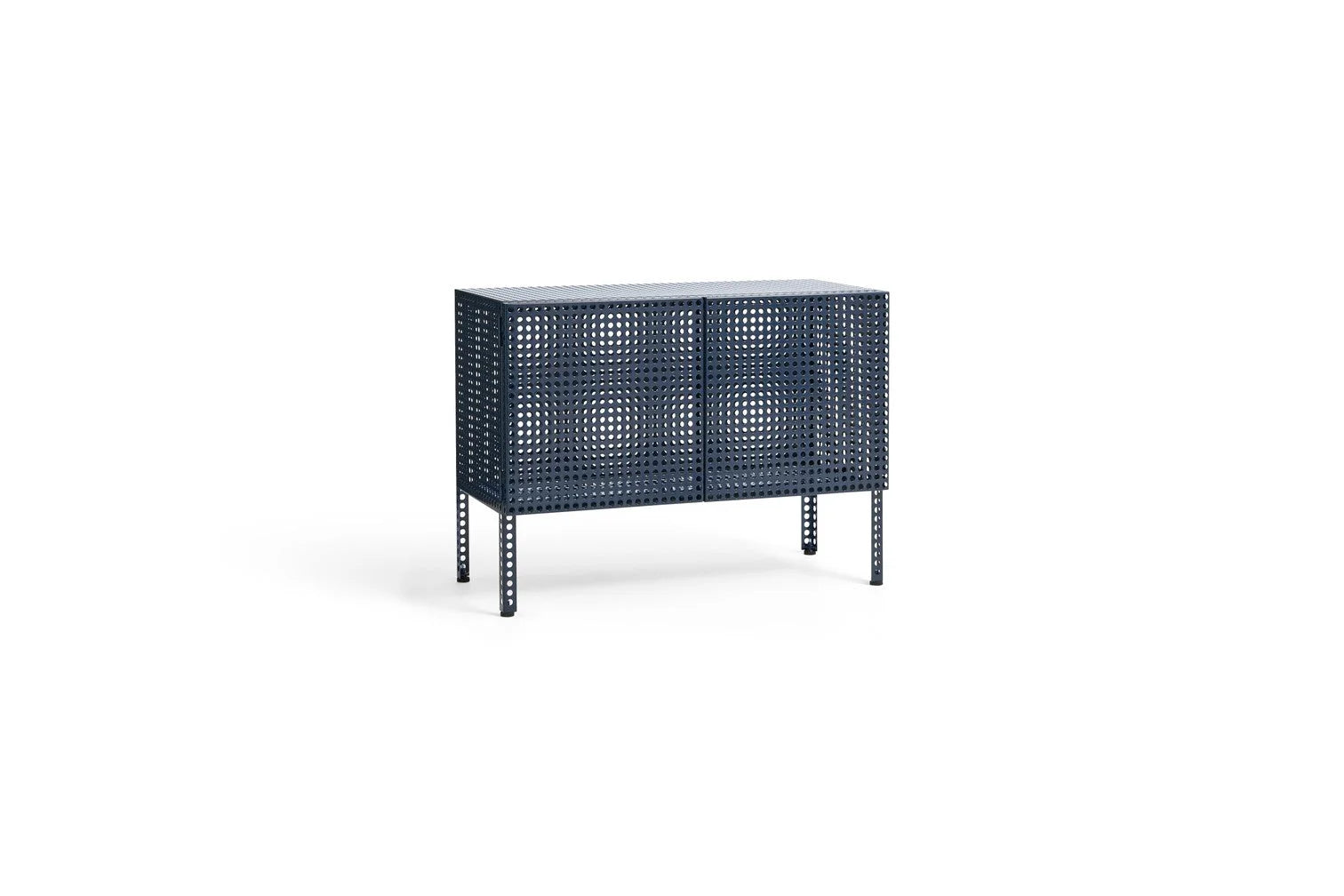 Hay Design Perforated Cabinet Small steel blue
