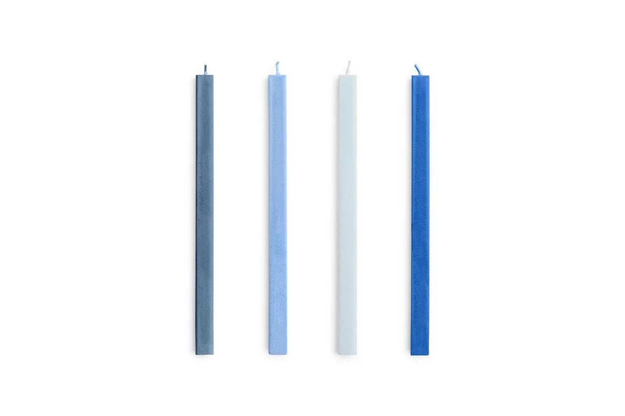 Hay Design Square Candles kaarsen set van 4 - Blues set of 4