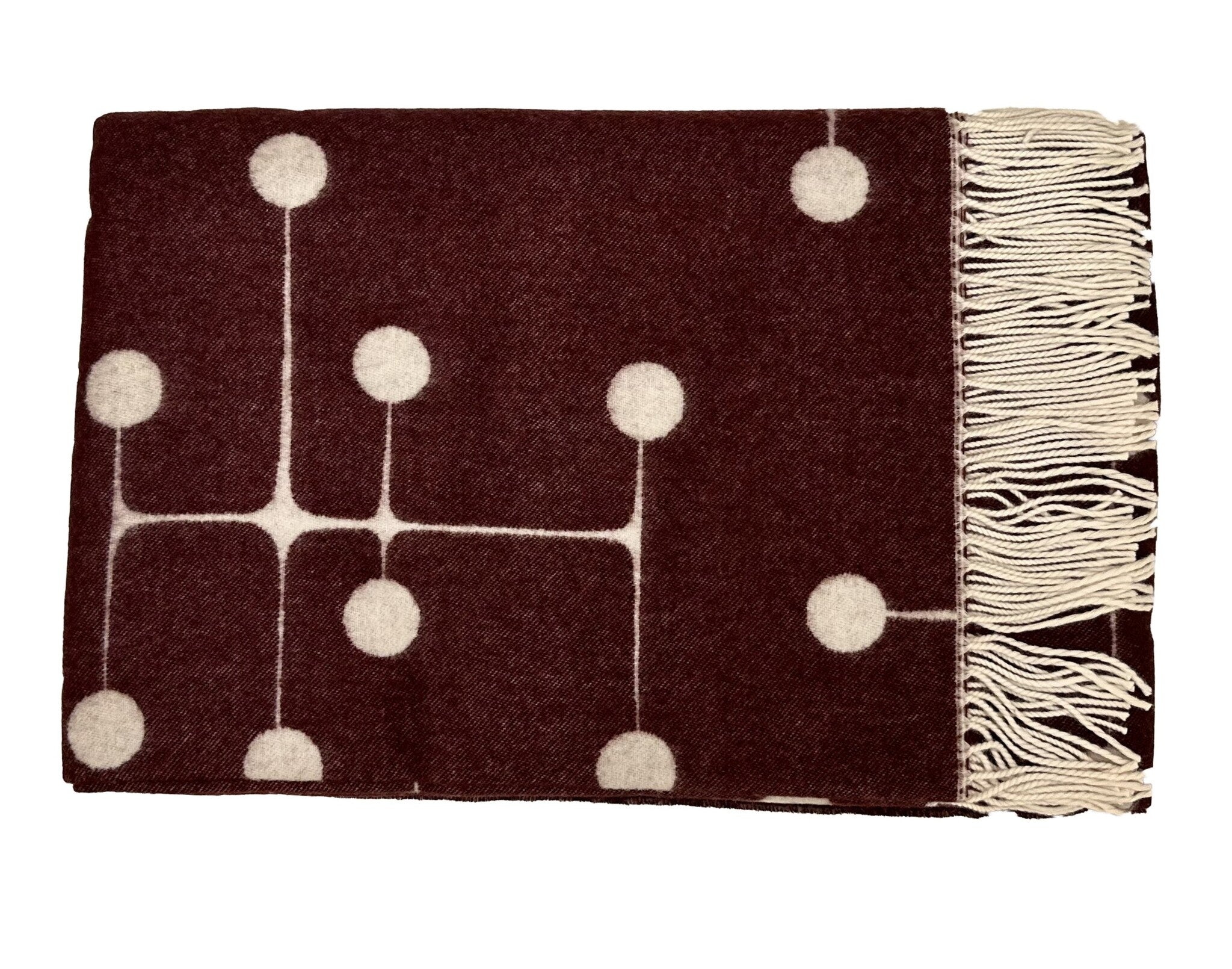 vitra Eames blanket Dot Pattern - special collection - bordeaux - special collection - wool - bordeaux