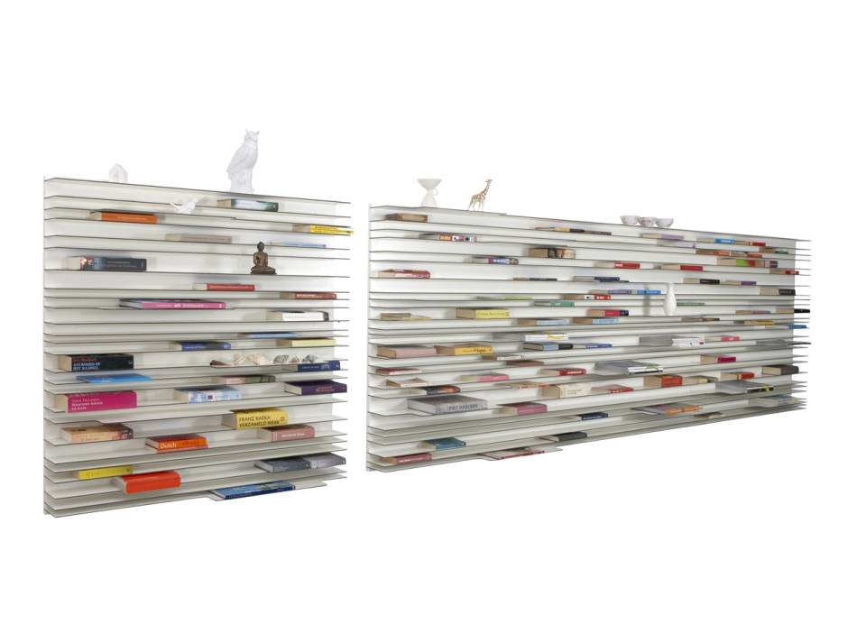 Paperback boekenkast - 120 x 60 cm. - wit