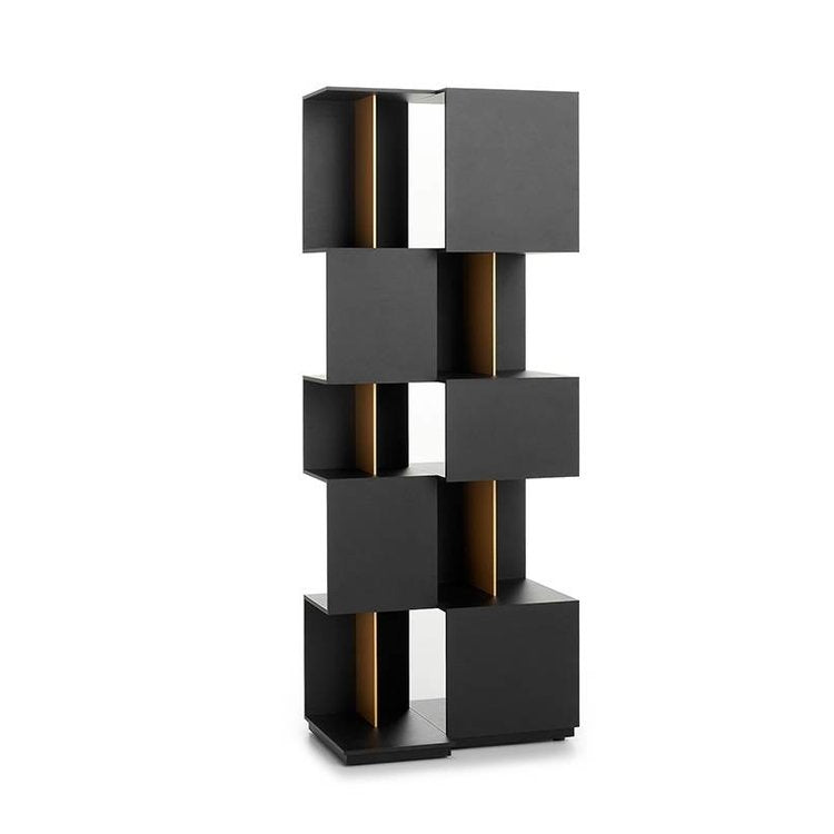 boekenkast Qubit - gold-black