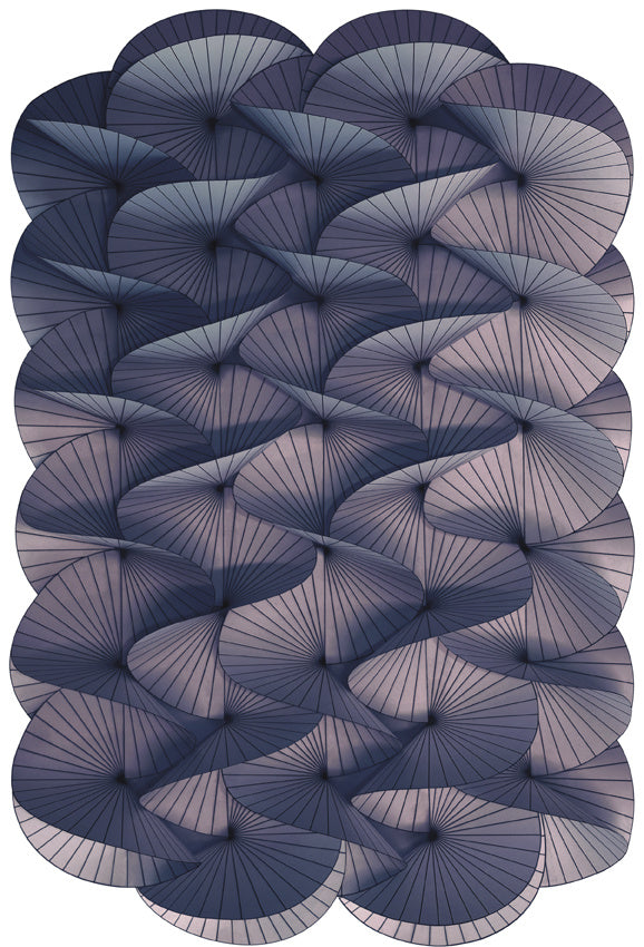 Moooi Carpets Serpentine - Warm Blue 200 x 300 cm.