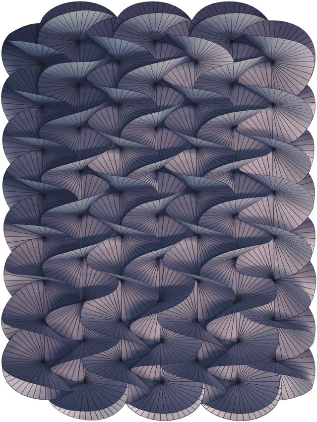 Moooi Carpets Serpentine - Warm Blue 300 x 400 cm.