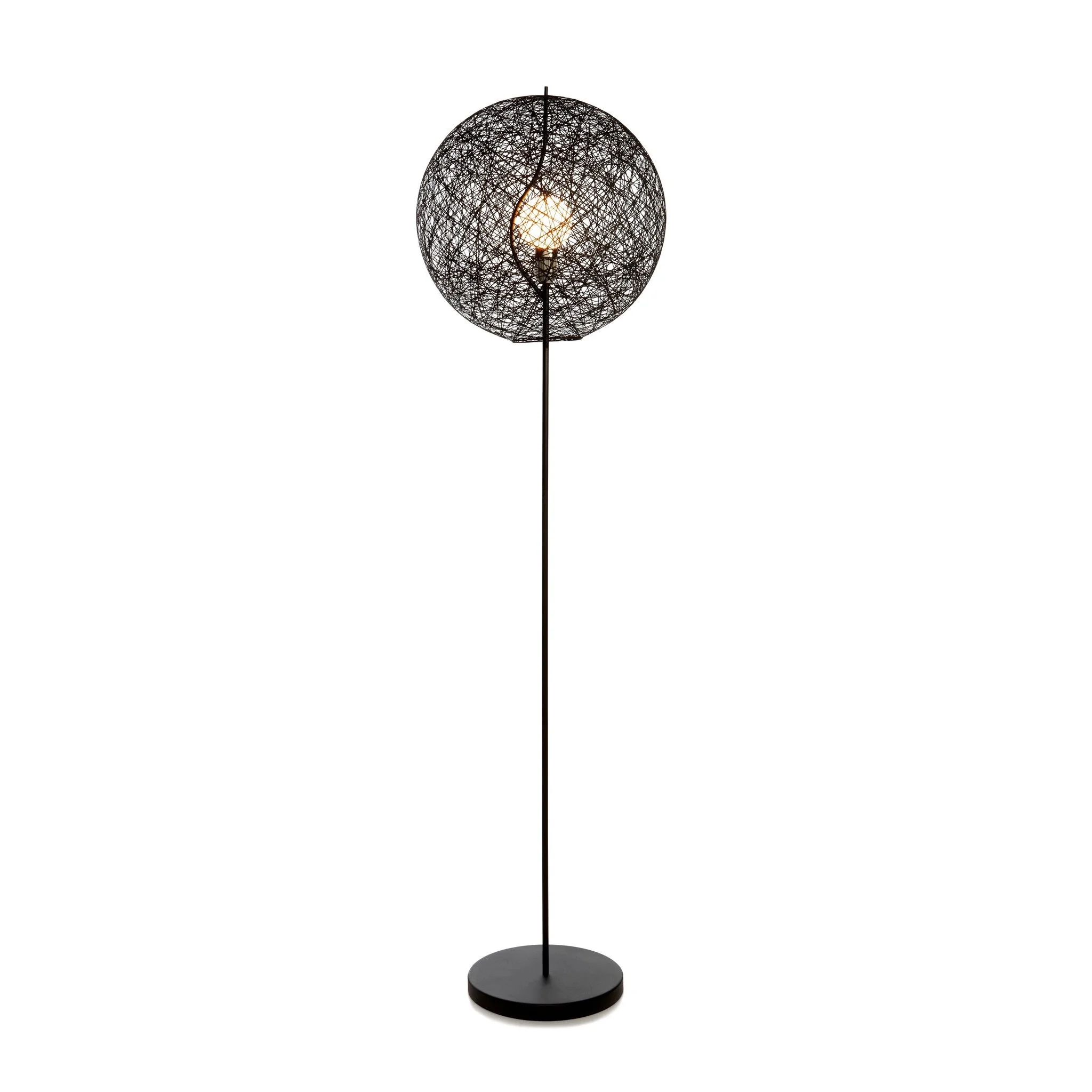 Moooi vloerlamp Random Light II - zwart Ø 50 cm.