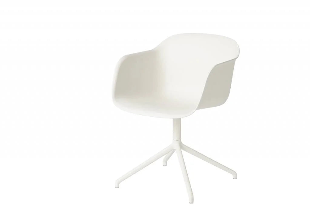 Muuto armstoel fiber - swivel base - wit