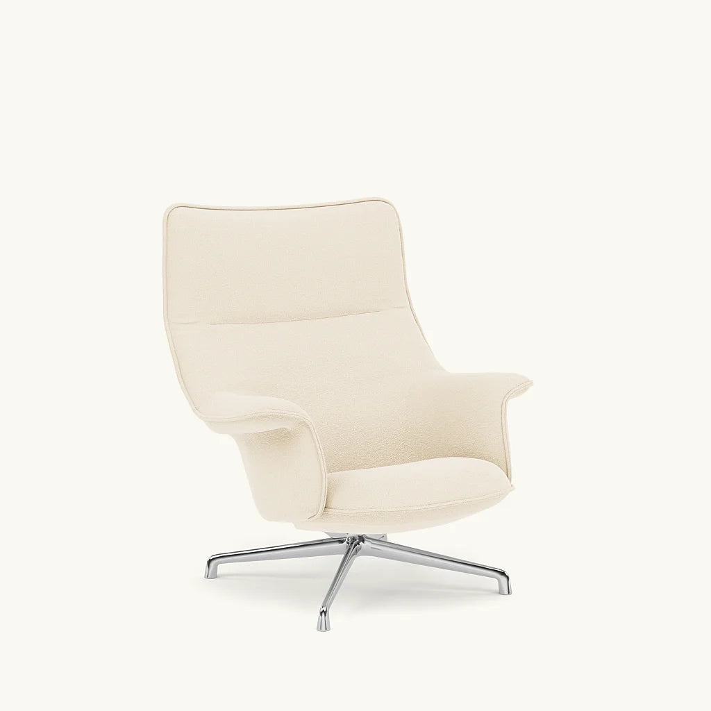 Crème kleurige draastoel van de Doze Lounge Chair High Back voor stijlvolle inrichting