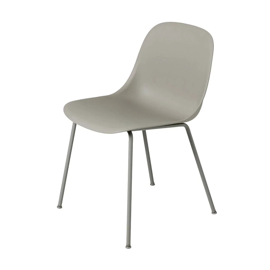 Muuto stoel fiber side - tube base - grijs