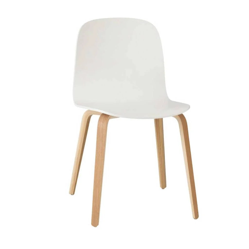 Muuto stoel Visu - wood base - wit eiken