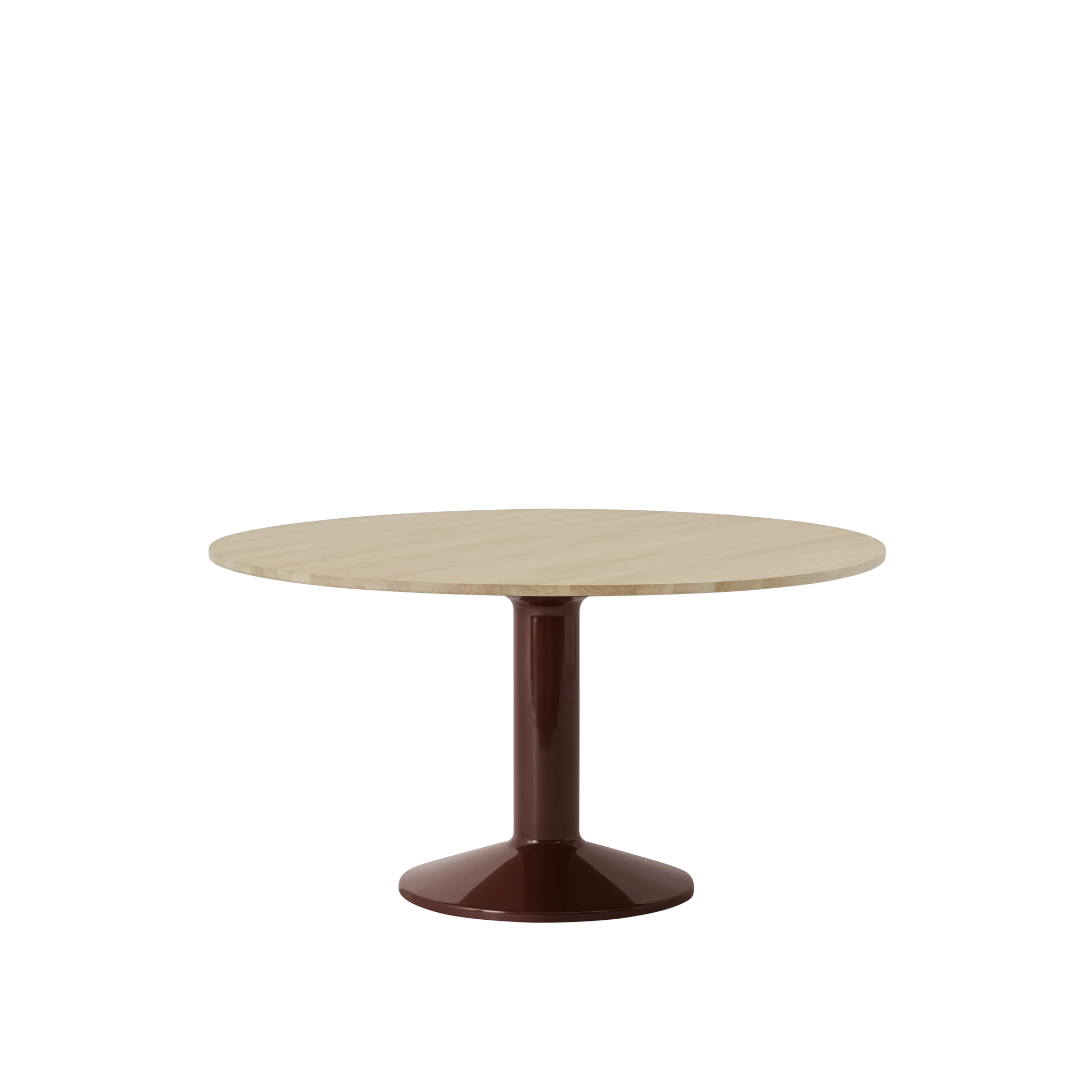 Muuto tafel Midst - Ø 140 cm. - geolied eiken / rood