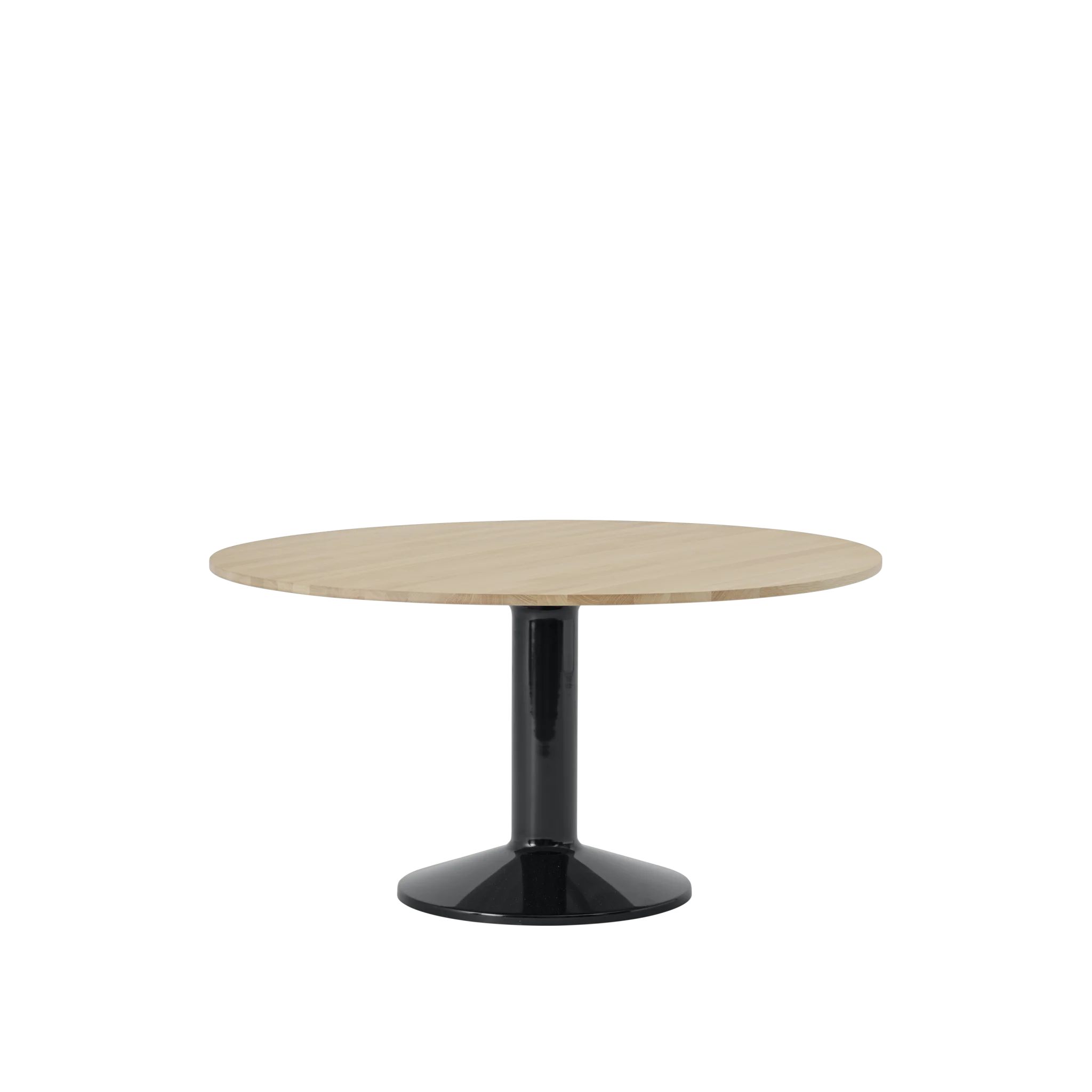 Muuto tafel Midst - Ø 140 cm. - geolied eiken / zwart