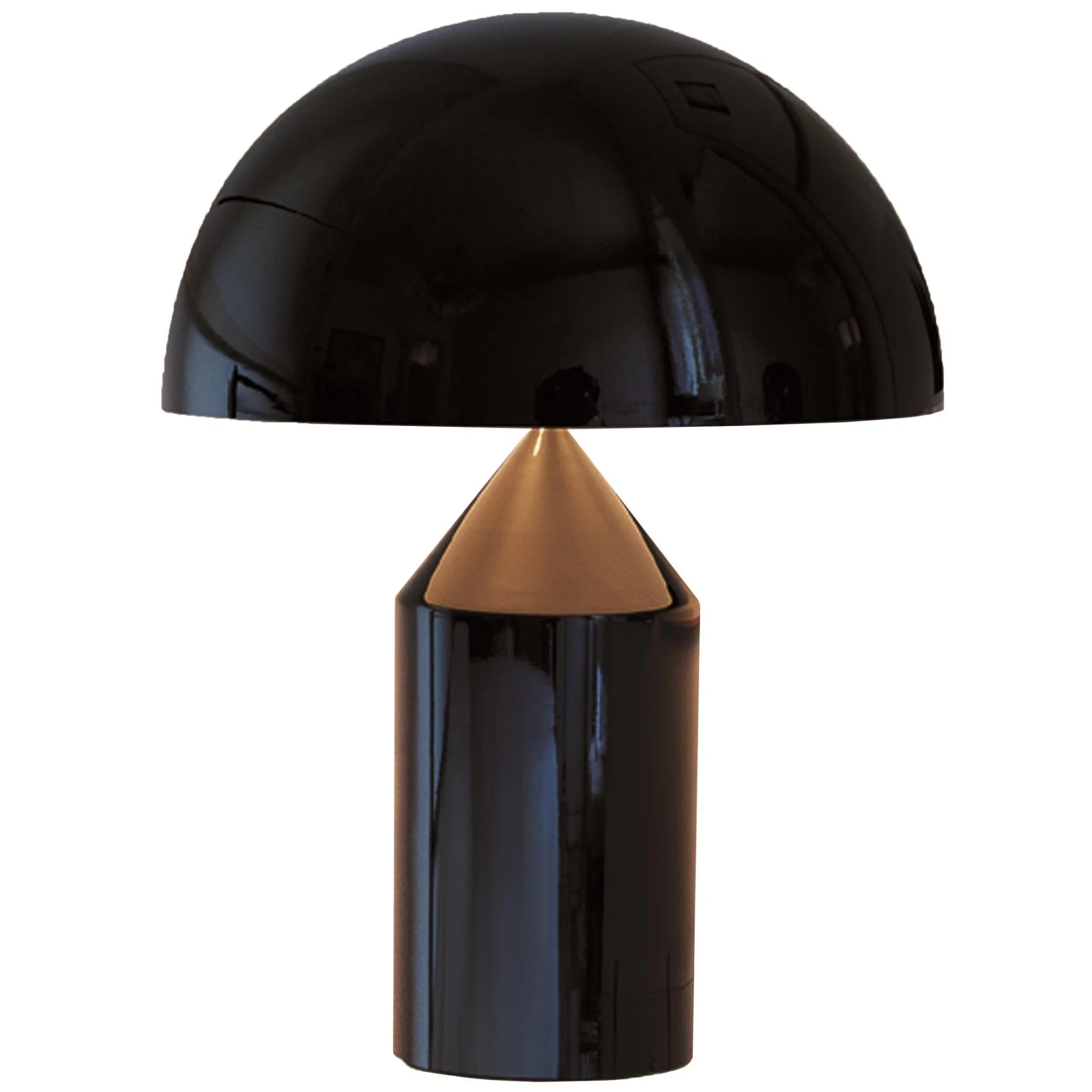 Zwarte en gouden paddenstoellamp Atollo 223 - 70cm voor stijlvolle verlichting