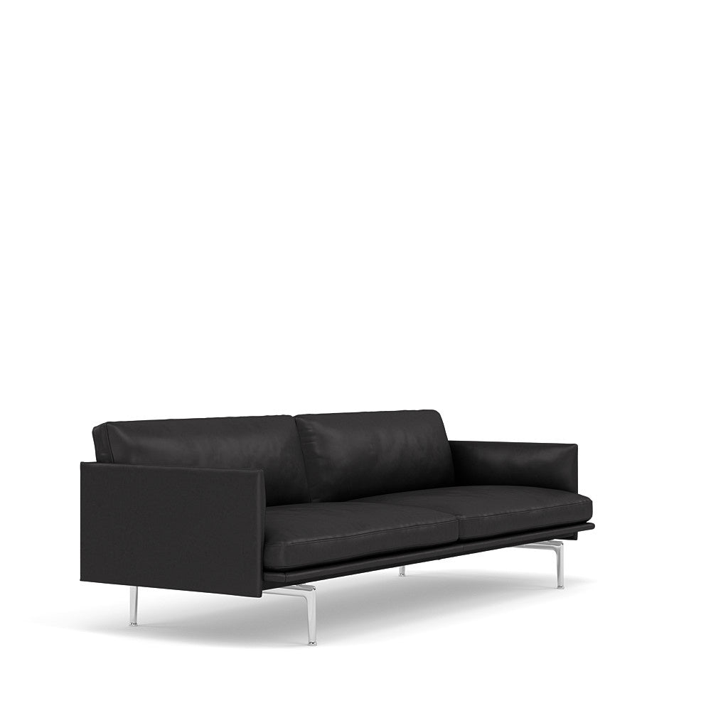 3 zits sofa Outline - leder