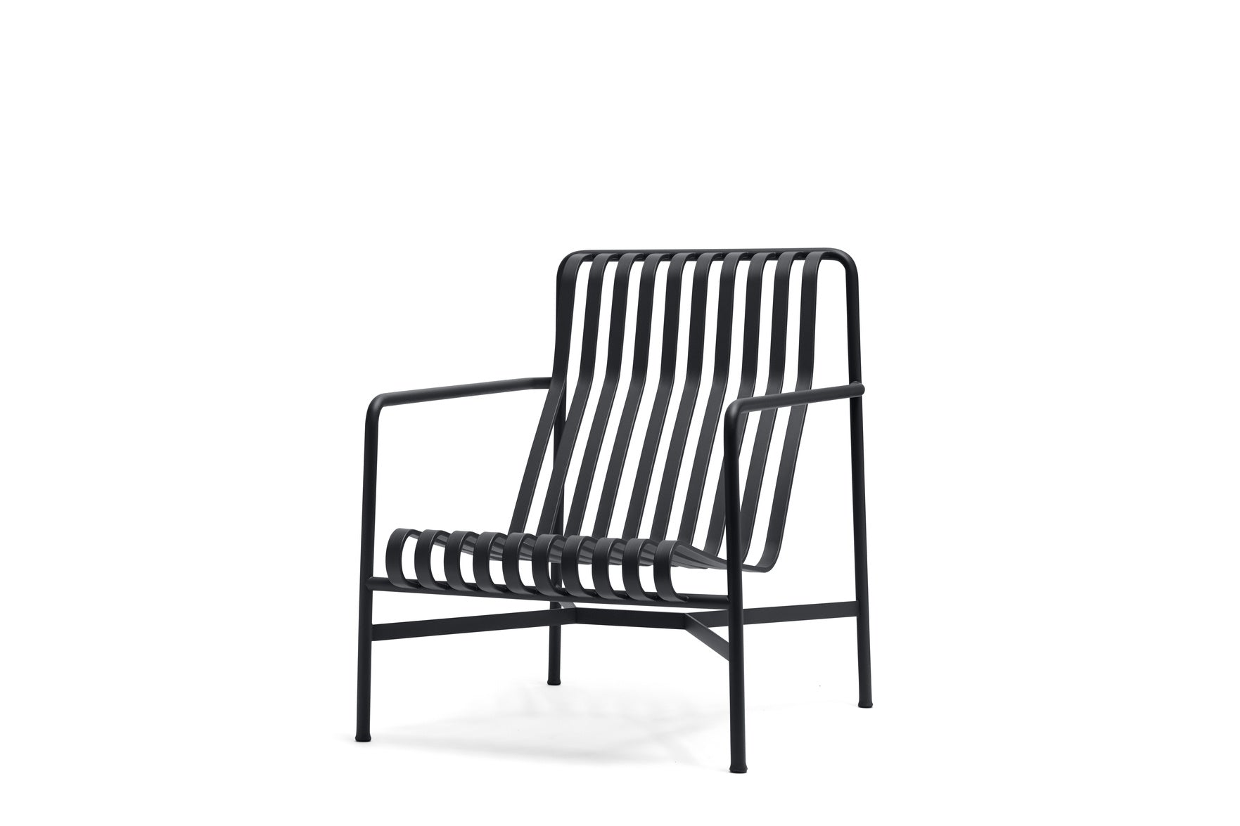 Hay Design lounge tuinstoel hoog Palissade met armleuning - anthracite