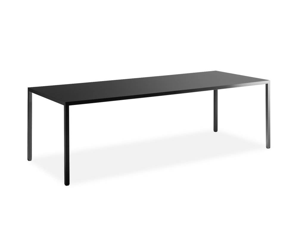 MDF Italia tafel Tense - 90 cm. breed - zwart - L.180 cm.