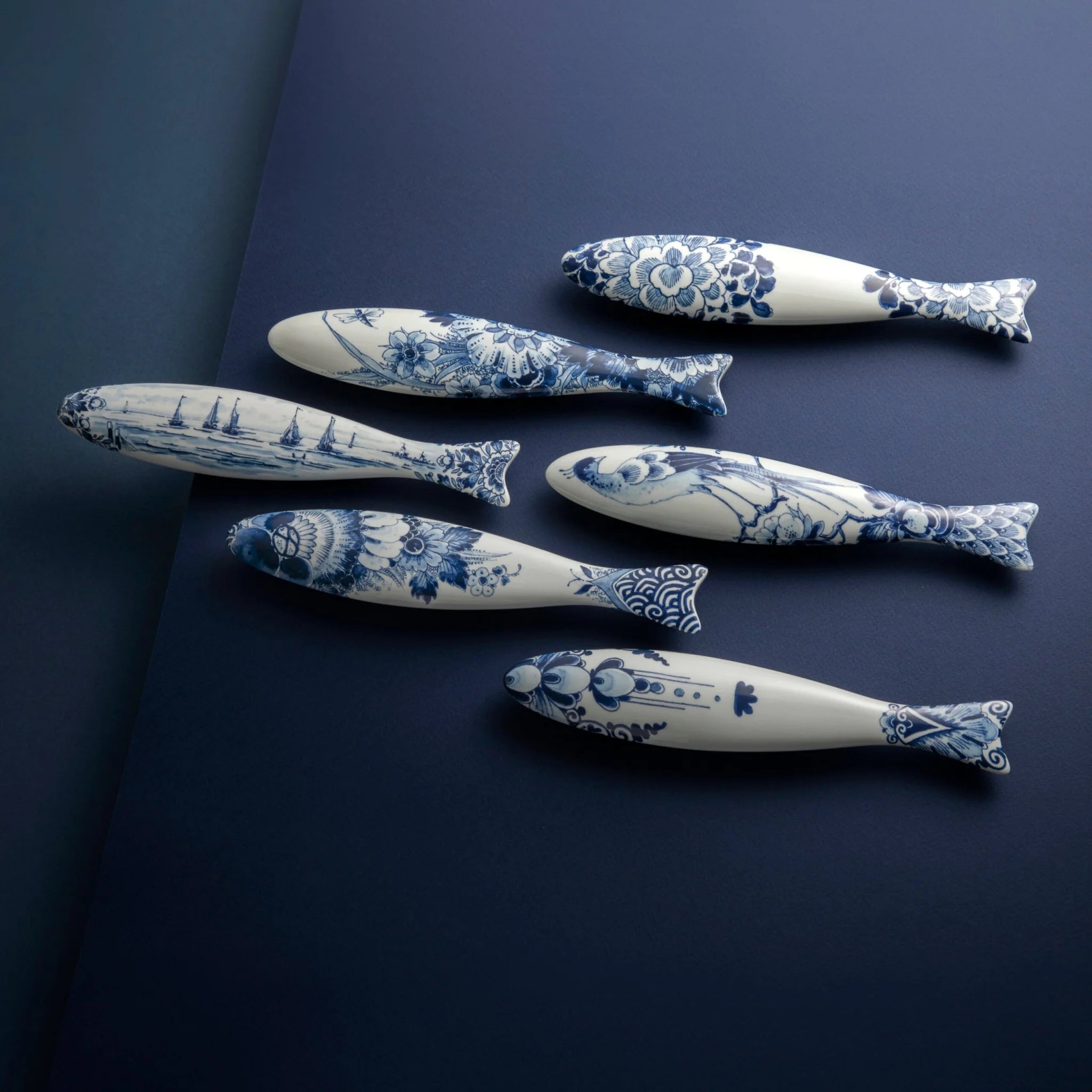 Royal Delft Blue Herring - Mesdag’s fleet
