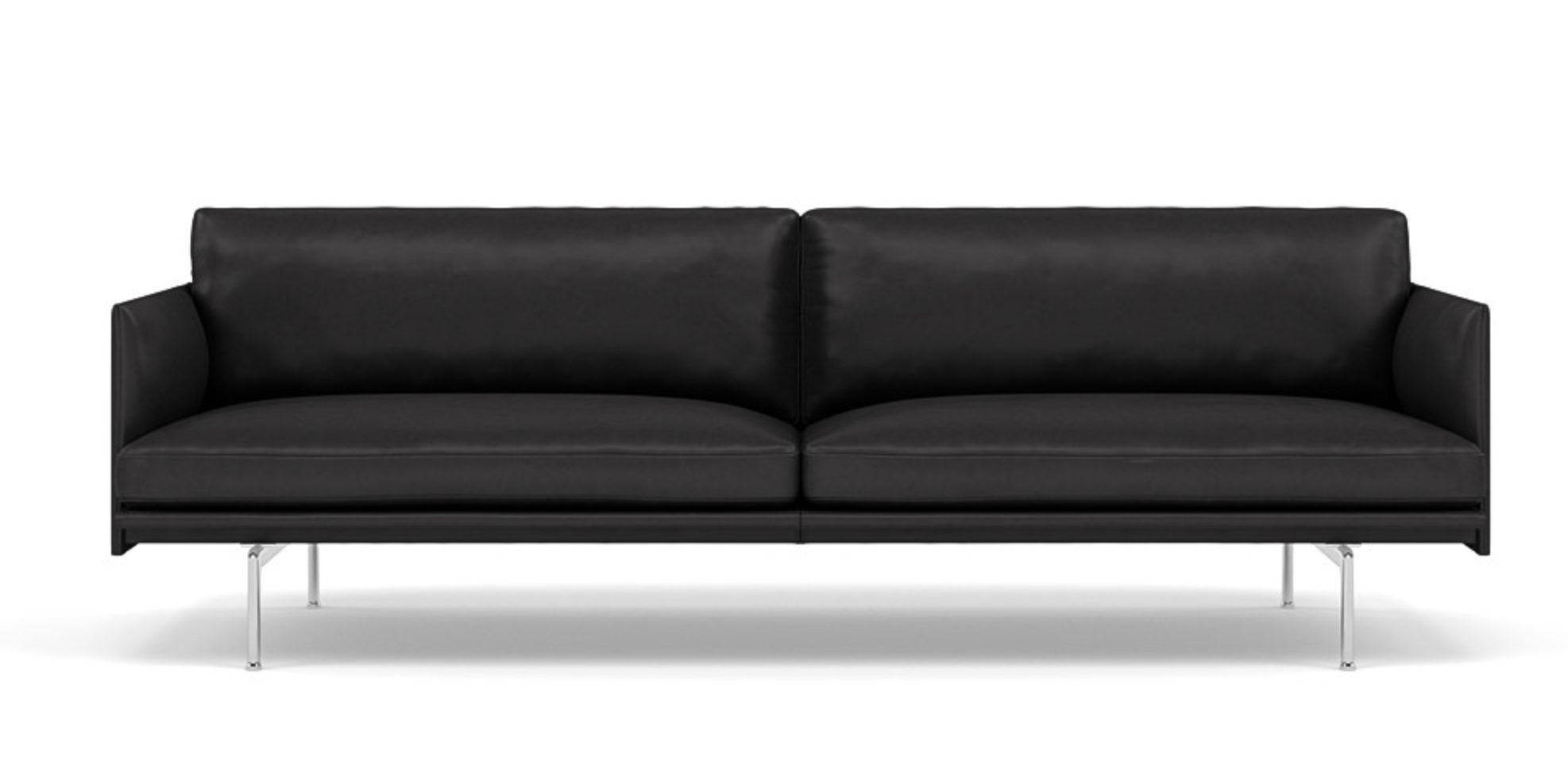 3 zits sofa Outline - leder