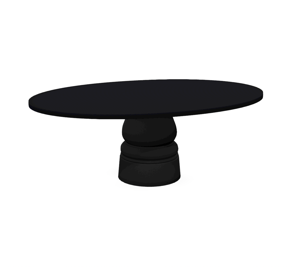 Moooi Container Table New Antiques base zwart - ovaal - RAL 9005