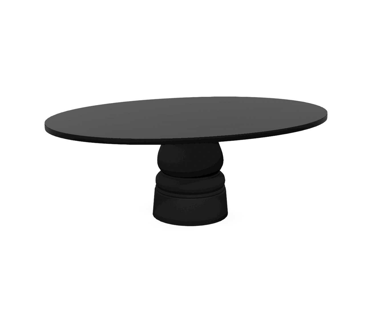 Moooi Container Table New Antiques base zwart - ovaal - black stained