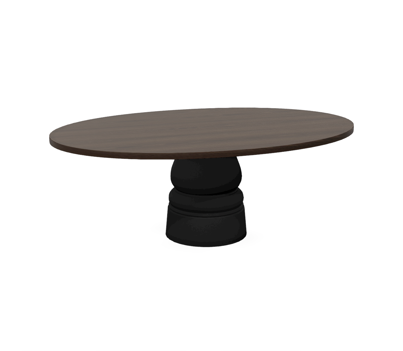 Moooi Container Table New Antiques base zwart - ovaal - cinnamon