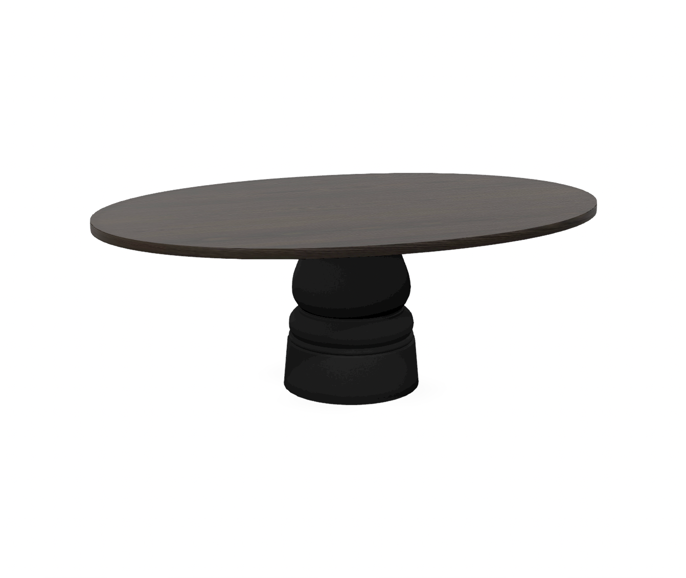 Moooi Container Table New Antiques base zwart - ovaal - grey