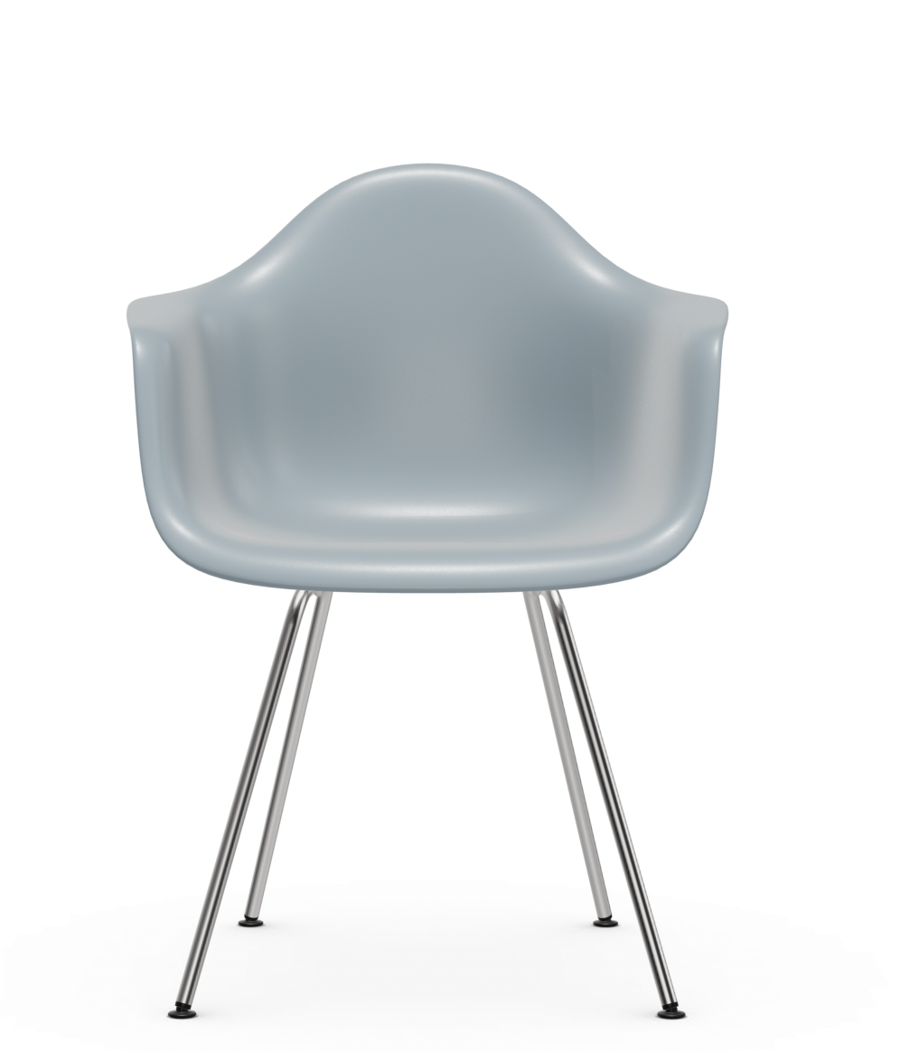 vitra Eames Plastic Armchair DAX RE - verchroomd - ice grey RE