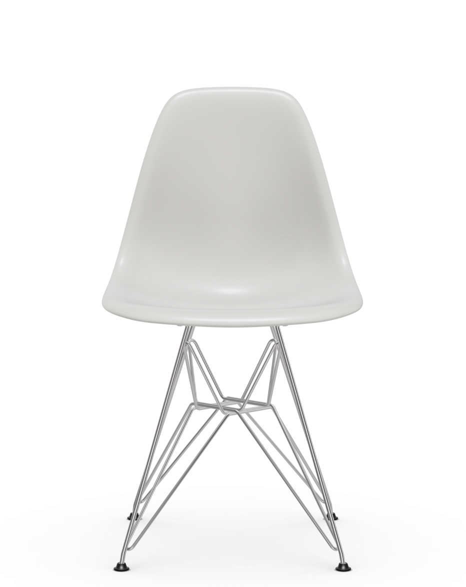 Eames Plastic chair DSR RE - verchroomd