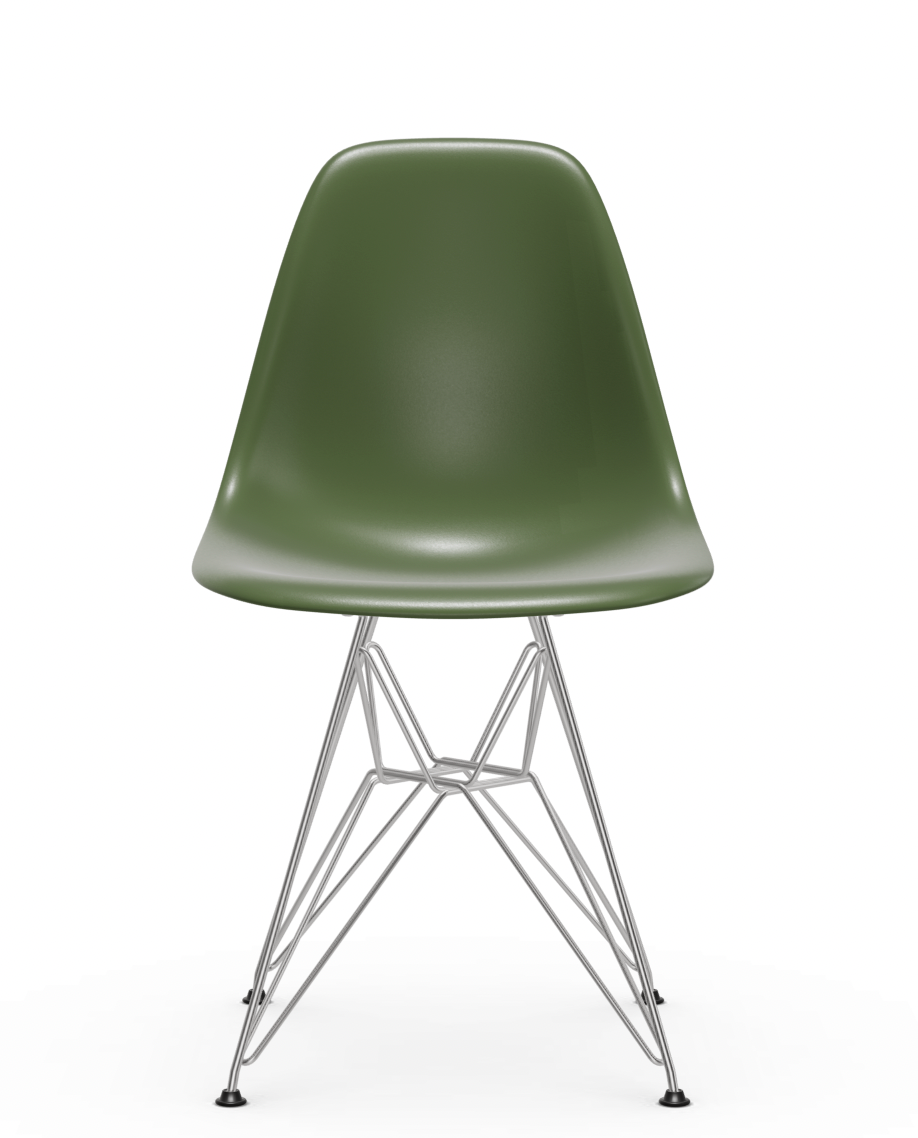 Eames Plastic chair DSR RE - verchroomd