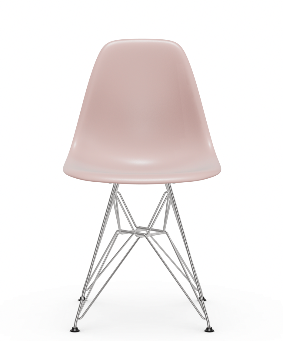 Eames Plastic chair DSR RE - verchroomd