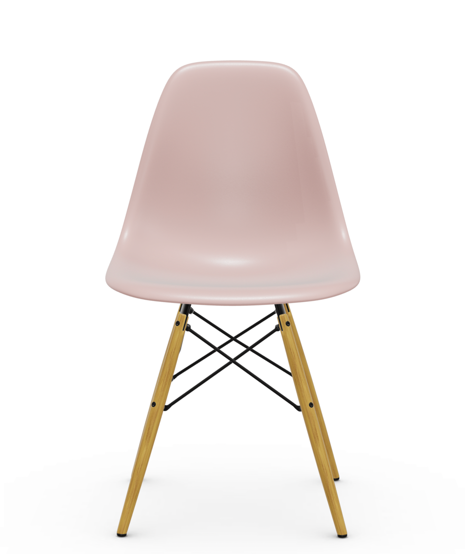 vitra Eames Plastic chair DSW RE - esdoorn licht - pale rose RE