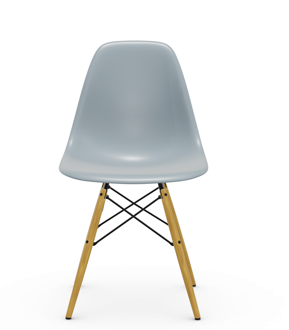 vitra Eames Plastic chair DSW RE - esdoorn licht - ice grey RE