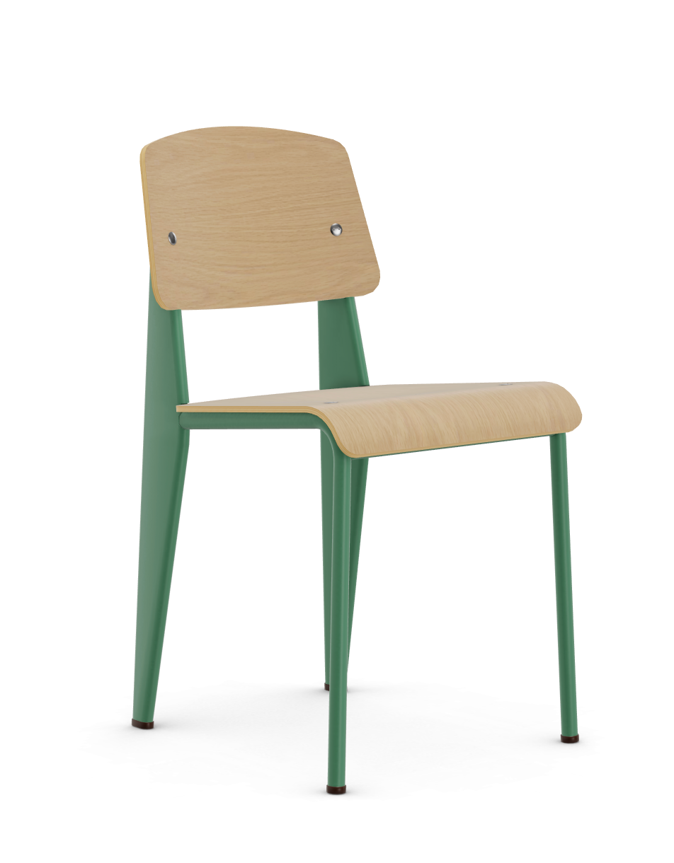 vitra stoel Standard - naturel eiken - blé vert