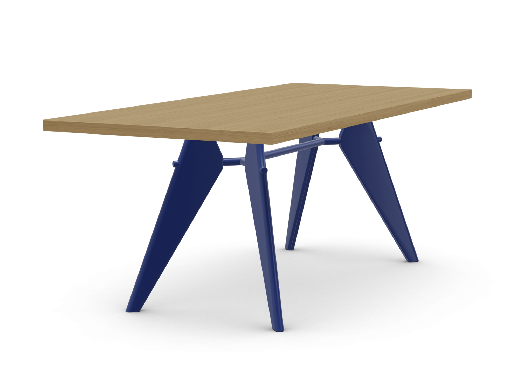 vitra EM Table - 90 x 200 cm. - bleu Marcoule