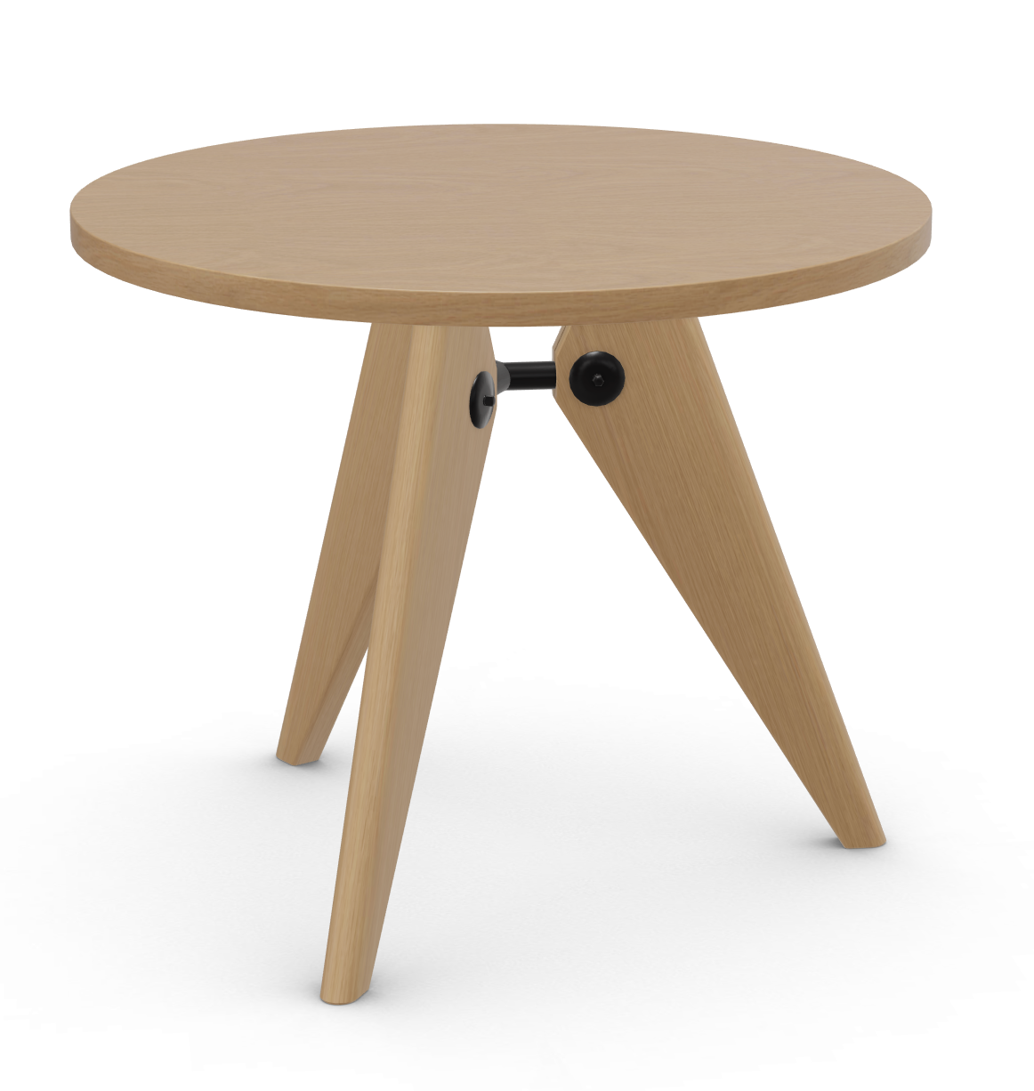 vitra tafel Guéridon - massief eiken - Ø 90 cm.