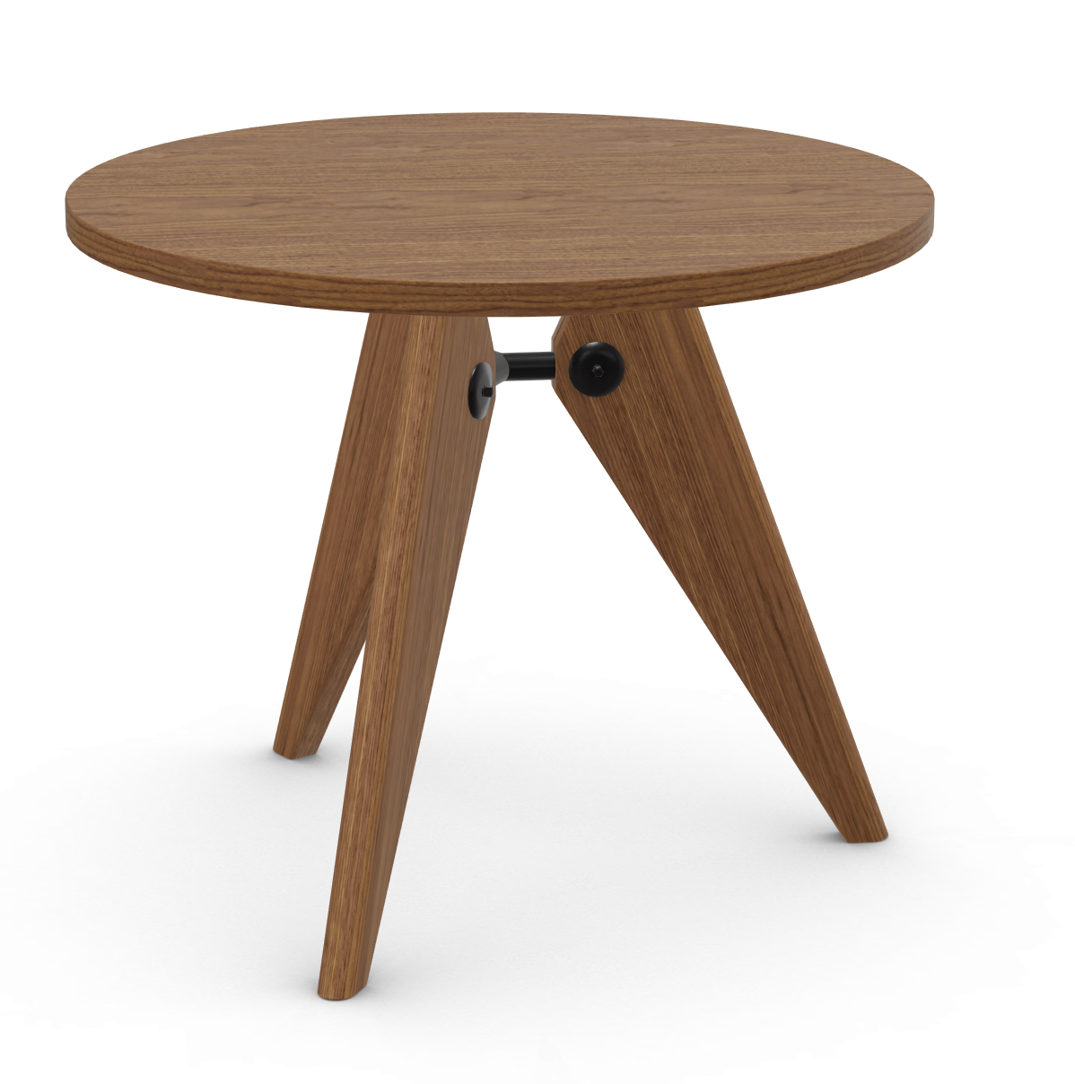 vitra tafel Guéridon - massief Amerikaans noten - Ø 90 cm.