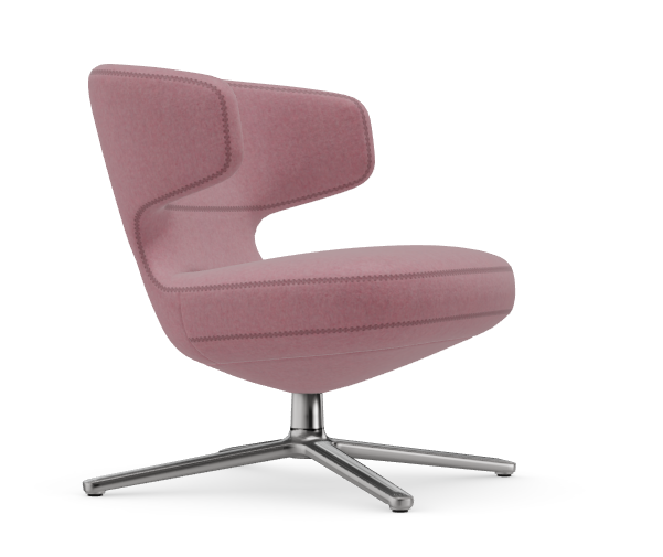 vitra fauteuil Petit Repos laag - Cosy - pale rose