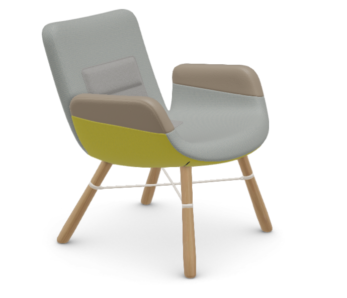 vitra East River Chair - light mix - naturel eiken