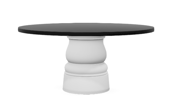 Moooi Container Table base wit - Ø 160 cm. - black stained