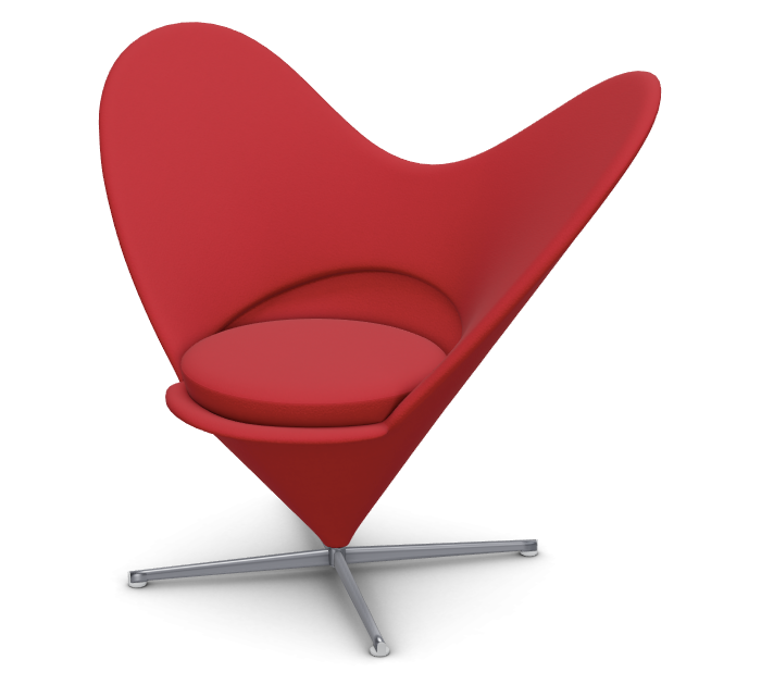 vitra Heart Cone Chair - rood