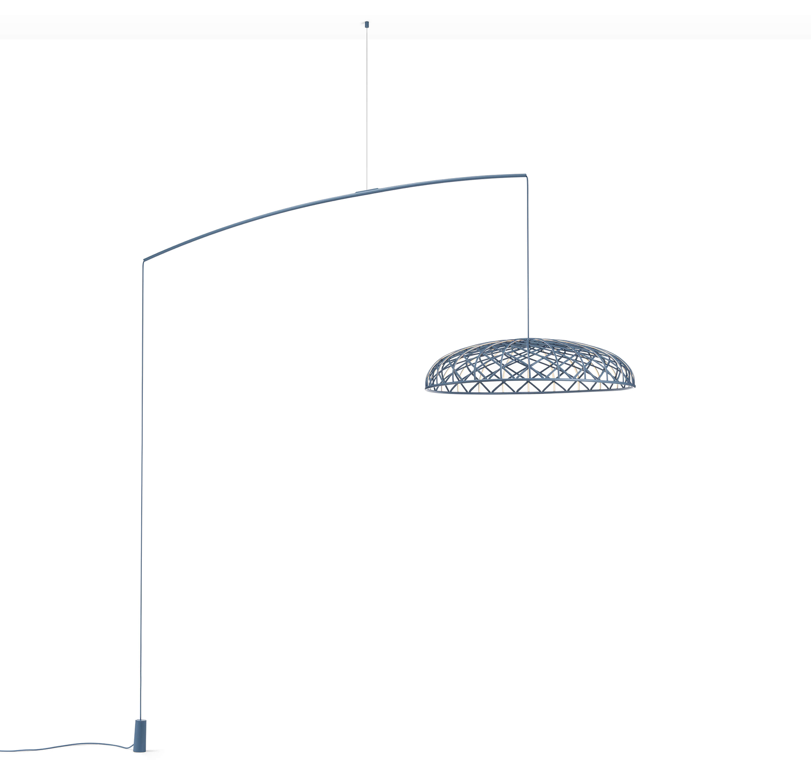 Flos hangende vloerlamp Skynest Motion - blauw