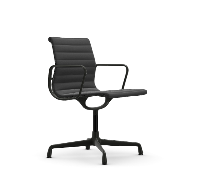 vitra Eames Aluminium Chair EA 104 - Dine - Hopsak - Hopsak dark grey/nero gecoat - diepzwart onderstel