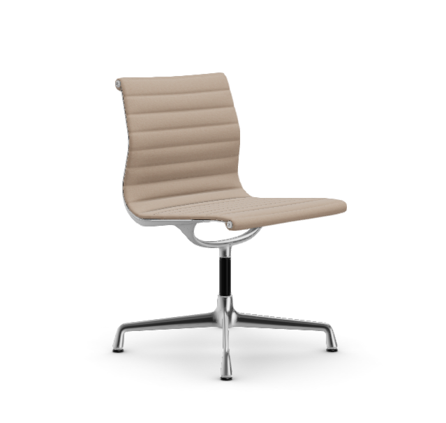 vitra Eames Aluminium Chair EA 101 - Dine - Hopsak - Hopsak nude/ivory - verchroomd onderstel