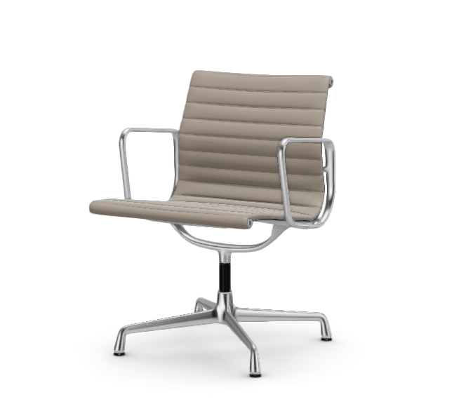 Eames Aluminium Chair EA 108 - Conference - leder