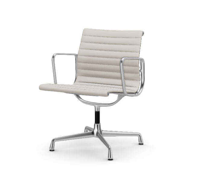 Eames Aluminium Chair EA 107 - Conference - leder