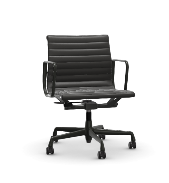 Eames Aluminium Chair EA 117 - Work - leder