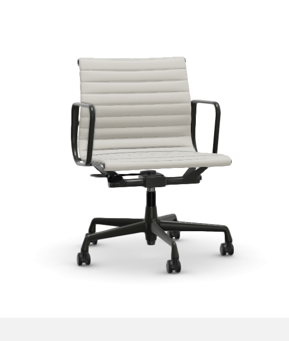 Eames Aluminium Chair EA 117 - Work - leder