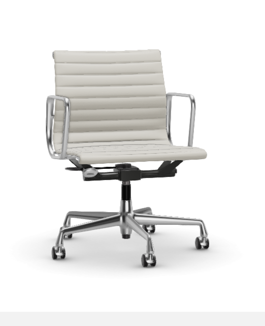 Eames Aluminium Chair EA 117 - Work - leder