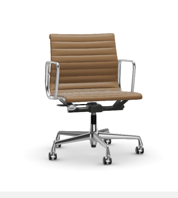 Eames Aluminium Chair EA 117 - Work - leder